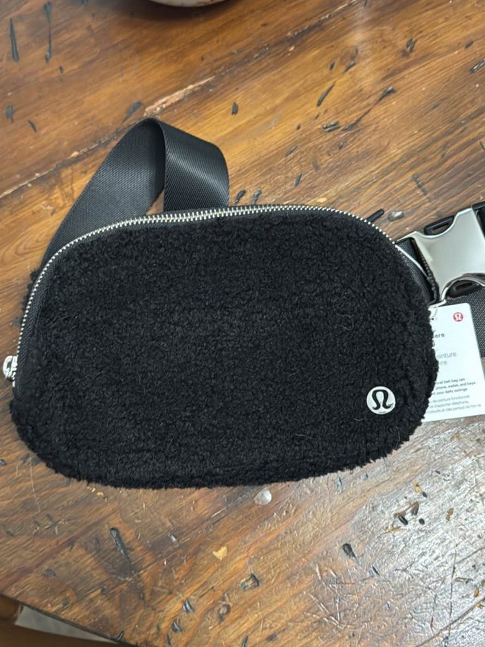 lululemon athletica Black Sherpa Belt Pouch
